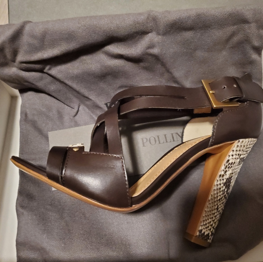 Pollini 100% leather python shoes - Picture 3 of 5